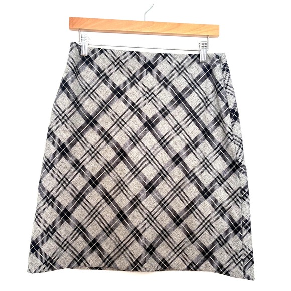Talbots Dresses & Skirts - NWT, Talbot's, Women's Pencil Skirt, Gray & Black Plaid, Wool Blend, Size 2